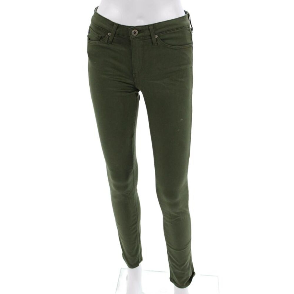 AG Adriano Goldschmied Womens High Rise Green Jegging Jeans Inseam 28 Size 25 - Picture 1 of 6